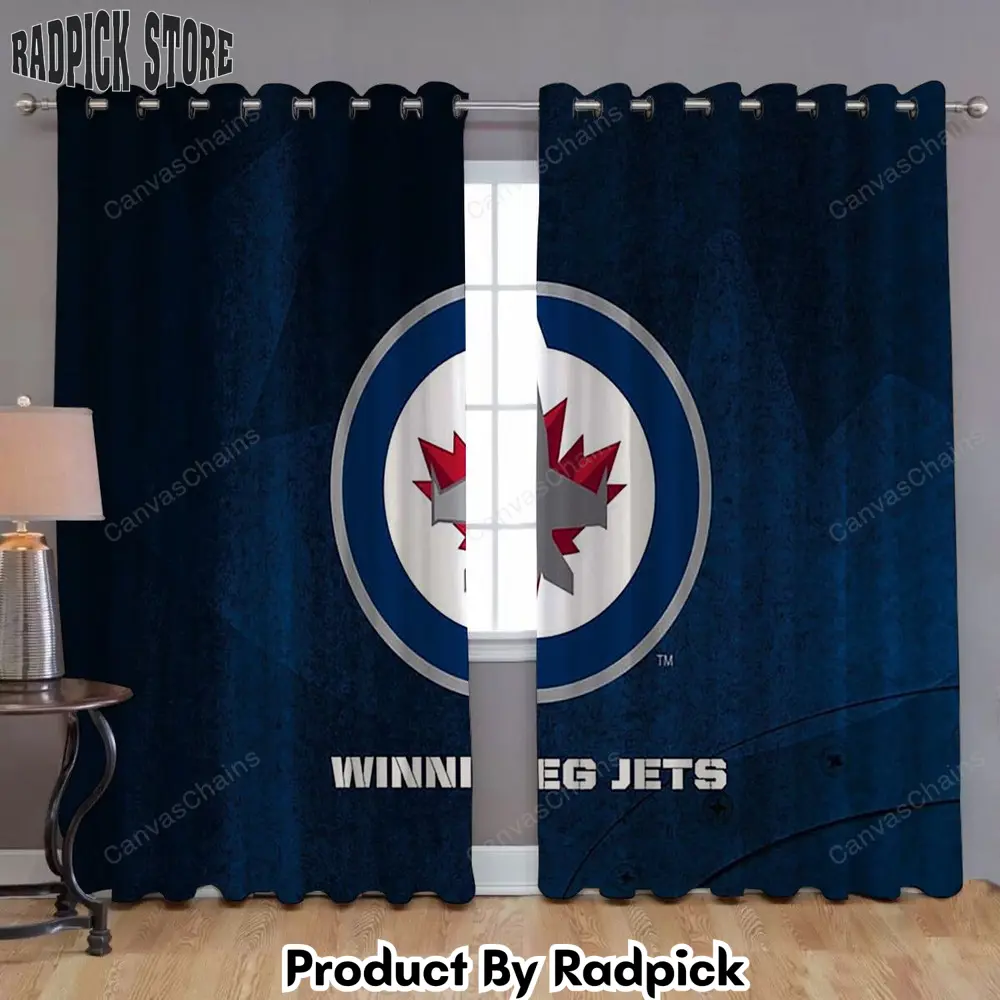 Radpick winnipeg jets window curtains hockey winnipeg jets1001 curtains living room curtains for window rp85211